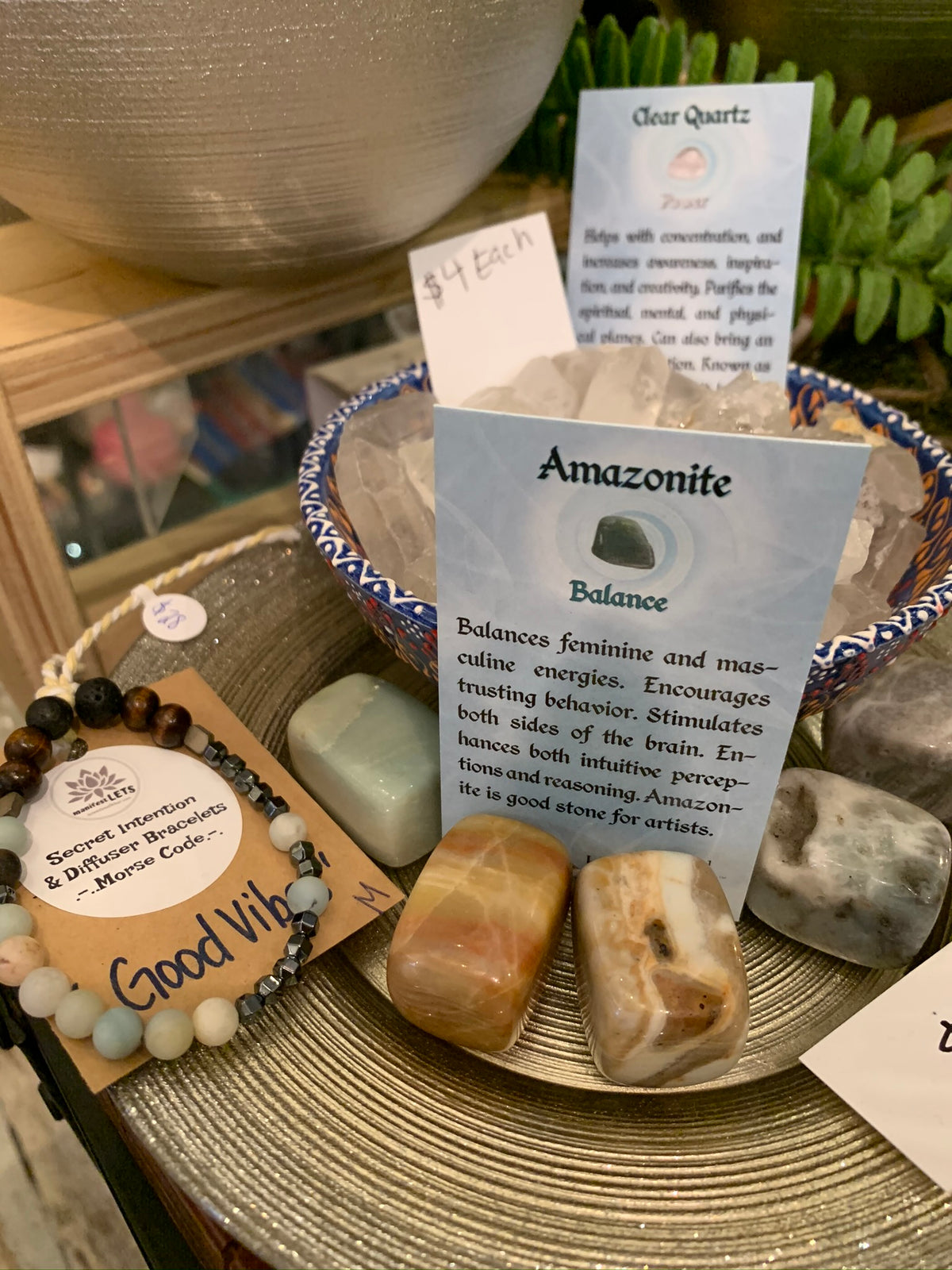 "Good Vibes" Secret Intention Diffuser Bracelet – view 3