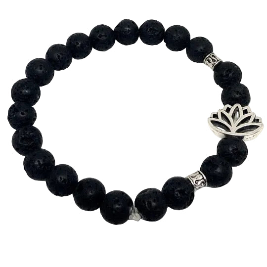 Just BE Resilient Mindfulness Diffuser Bracelet with Lotus