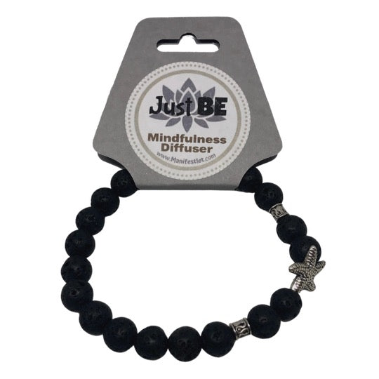 Just BE Happy Mindfulness Diffuser Bracelet with Starfish