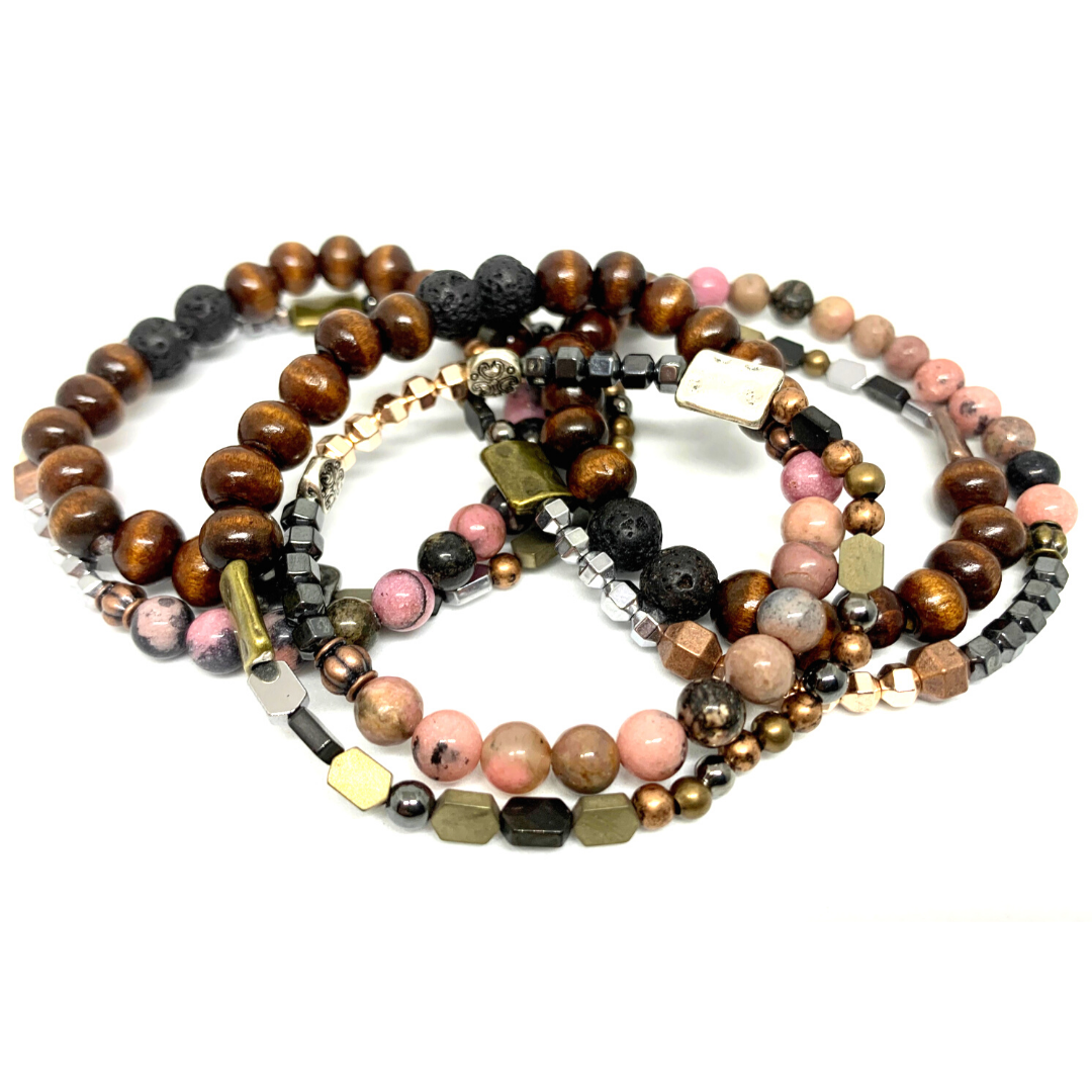 "Let Shit Go" Double Wrap Intention Bracelet