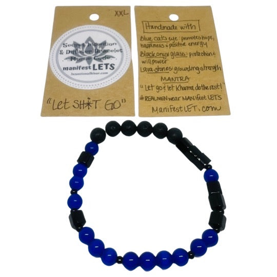Men's "Let SHIT Go" Intention Diffuser Bracelet – view 3