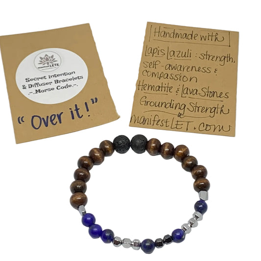 "Over It" Secret Intention Diffuser Bracelet