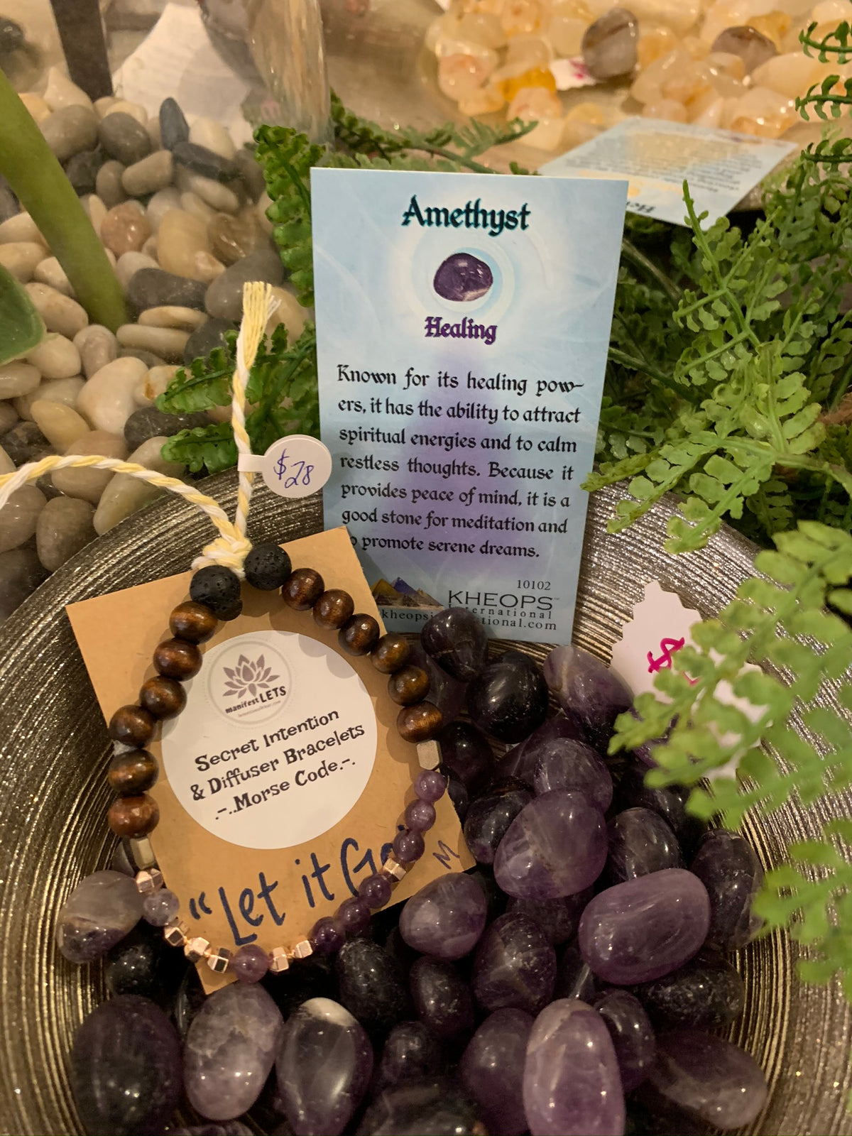 "Let It Go" Secret Intention Diffuser Bracelet – view 3