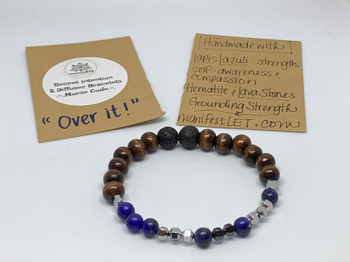 "Over It" Secret Intention Diffuser Bracelet – view 2