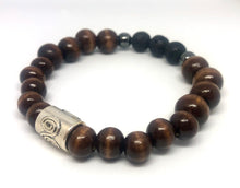 Load image into Gallery viewer, Classic Wooden ManifestLETS with Hematite
