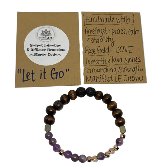"Let It Go" Secret Intention Diffuser Bracelet