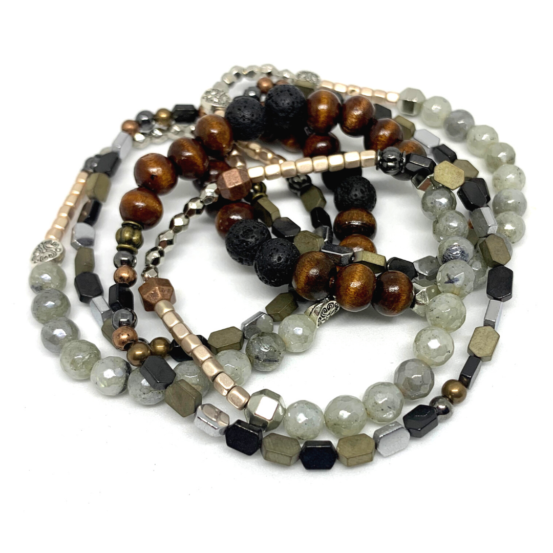 "Strong AF" Double Wrap Intention Bracelet