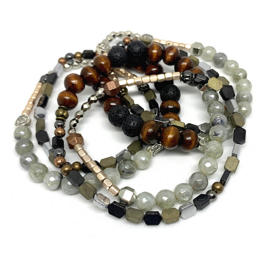"Strong AF" Double Wrap Intention Bracelet