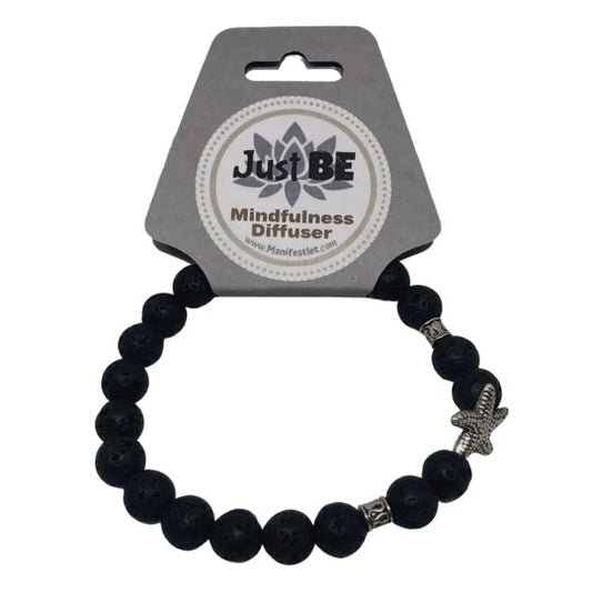 Just BE Happy Mindfulness Diffuser Bracelet with Starfish