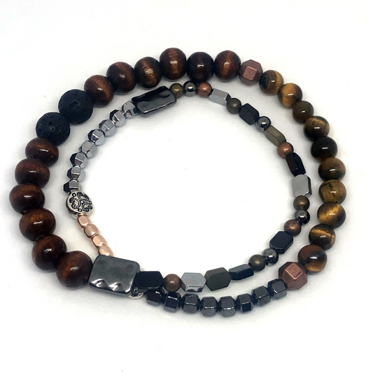 "No F*cks" Double Wrap Intention Bracelet