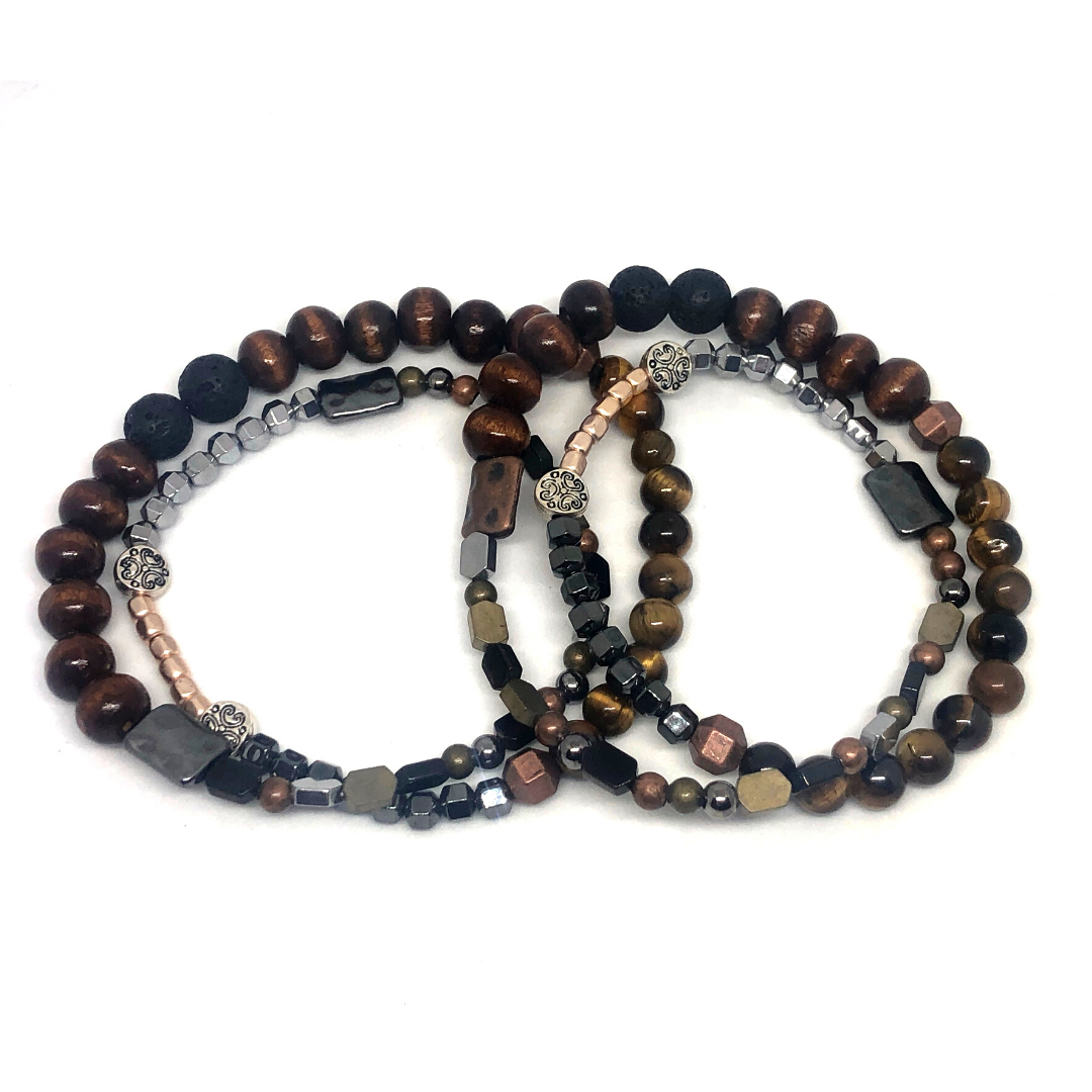 "No F*cks" Double Wrap Intention Bracelet – view 3